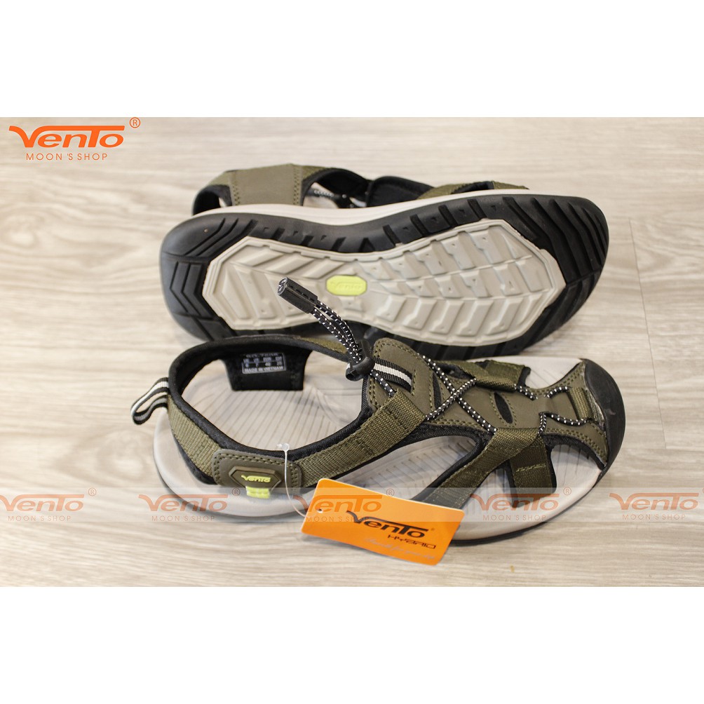 Sandal Vento Nam Bít Mũi Dã Ngoại SD7606 Màu Kaki