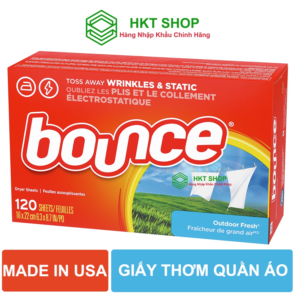 Giấy thơm quần áo Bounce Mỹ - HKT Shop