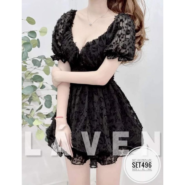 Set kiểu áo peplum Set496