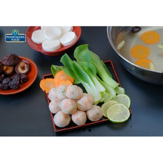 Chả viên cá thác lát nhân tôm - cao câp 500g