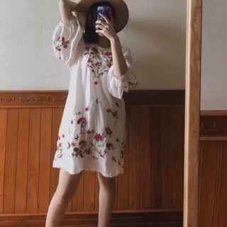 Đầm zara hoa xinh