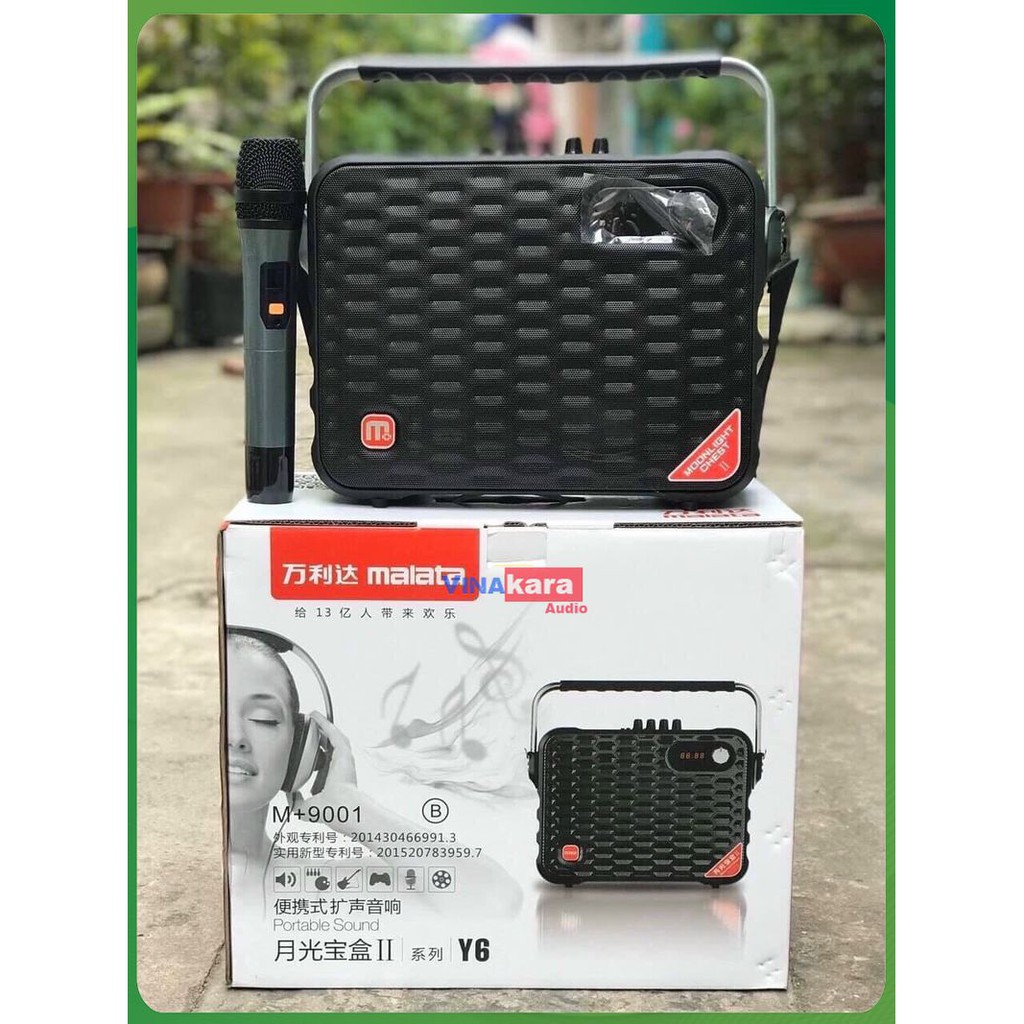 [ NHỎ GỌN HAY]✔🎤👌Loa kéo malata y6 - 9001b, loa mini nhỏ gọn, nghe nhạc và hát karaoke, trợ giảng