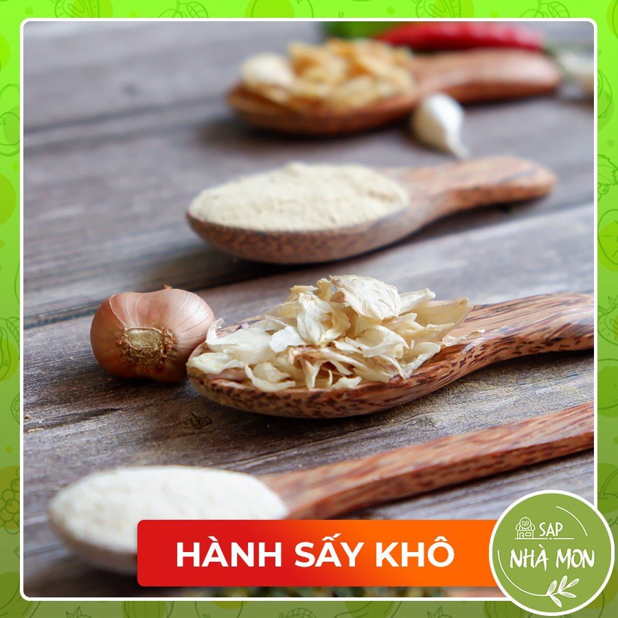 [KO LO CAY MẮT] Hành Tím Sấy Khô Thái Lát - Đặc Sản Hành Tỏi Kinh Môn Hải Dương - 250g