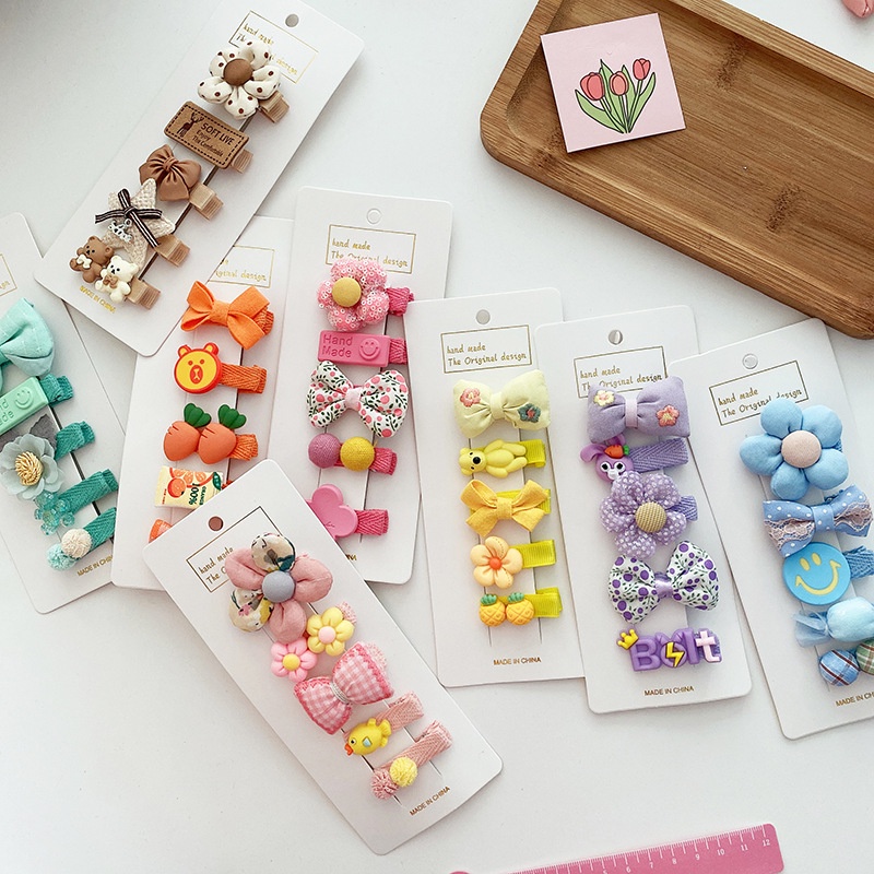 Kẹp Tóc Hình Nơ Nhiều Màu Sắc Phong Cách Hàn Quốc Dễ Thương 2022 Dành Cho Bé Gái