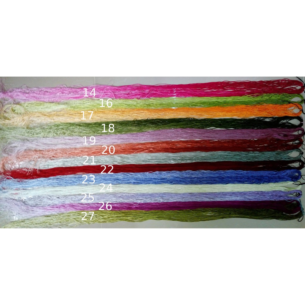 Tép lớn 50m chỉ tơ bóng loang màu