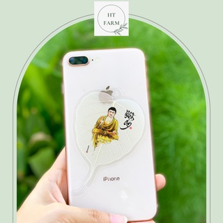 Lá Bồ Đề Bình An - Hình Đức Phật (Cầu Bình An – May mắn - Tài lộc, Hàng loại 1)