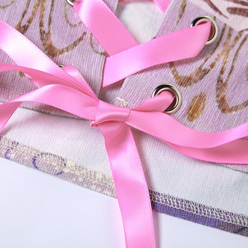 Áo Lửng Phối Hoa Phong Cách Vintage Gợi Cảm Cho Nữ