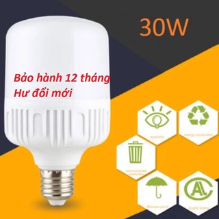 Bóng LED BULB trụ ánh sáng trắng siêu sáng tiết kiệm điện, chống nước