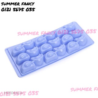 Khuôn 18 đồng tiền vàng, thỏi vàng thạch trà sữa, đá Khay thạch - Jelly mold ice tray
