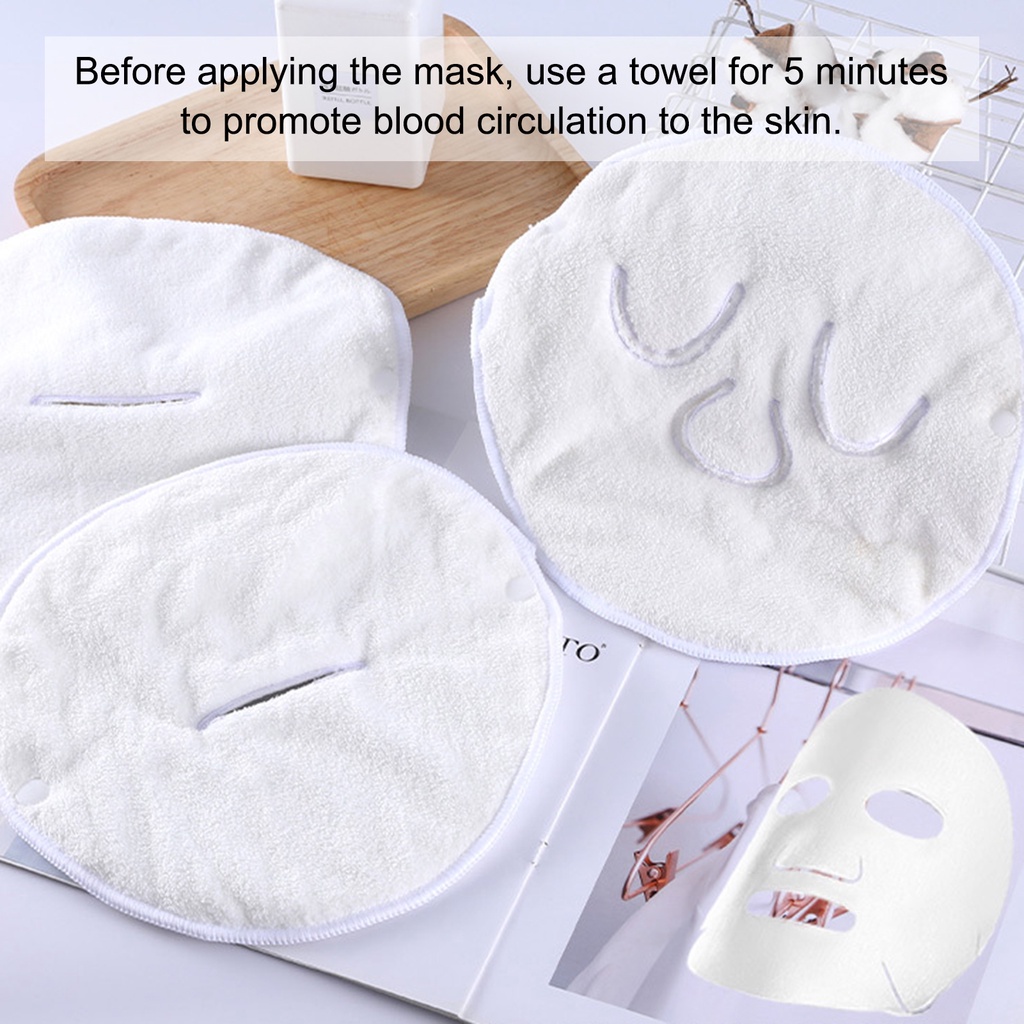[Hàng mới về] Khăn chườm xông hơi ngừa lão hóa cho da mặt độ thấm hút nước tốt tiện dụng
