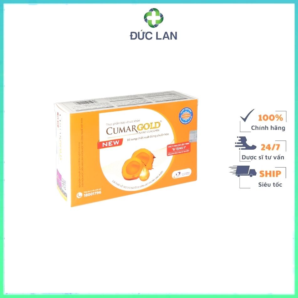 CUMARGOLD NEW - CẢI THIỆN VIÊM LOÉT DẠ DÀY - TÁ TRÀNG