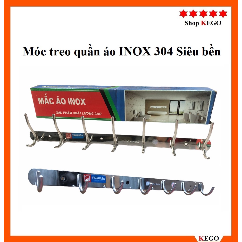 Móc treo quần áo bằng INOX 304 siêu bền chống hoen rỉ