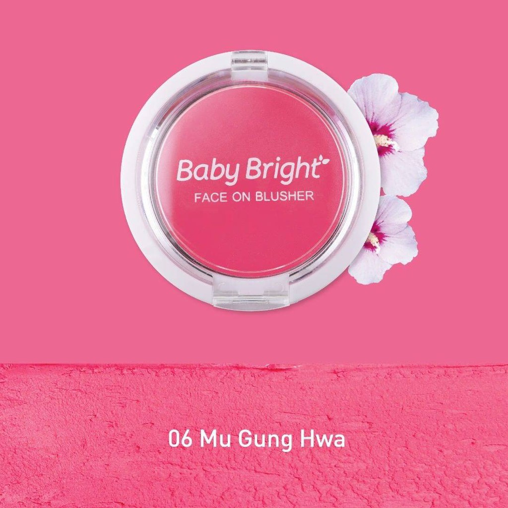 Phấn Má Hồng Baby Bright Face On Blusher 5g #06 Mu Gung Hwa | BigBuy360 - bigbuy360.vn
