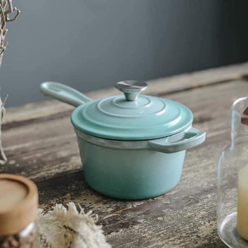 Quánh Gang tráng men Happiness 17cm, 19cm