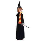Set đồ hóa trang Harry Potter kèm khăn, mũ, kính và gậy phép thuật cho bé chơi Halloween B-0029 từ 3-12 tuổi