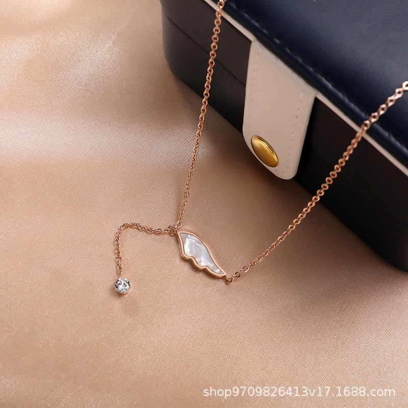 Vòng cổ Thép Titan Mặt Đơn Giản Thời Trang Nhật Hàn Cho Nữ