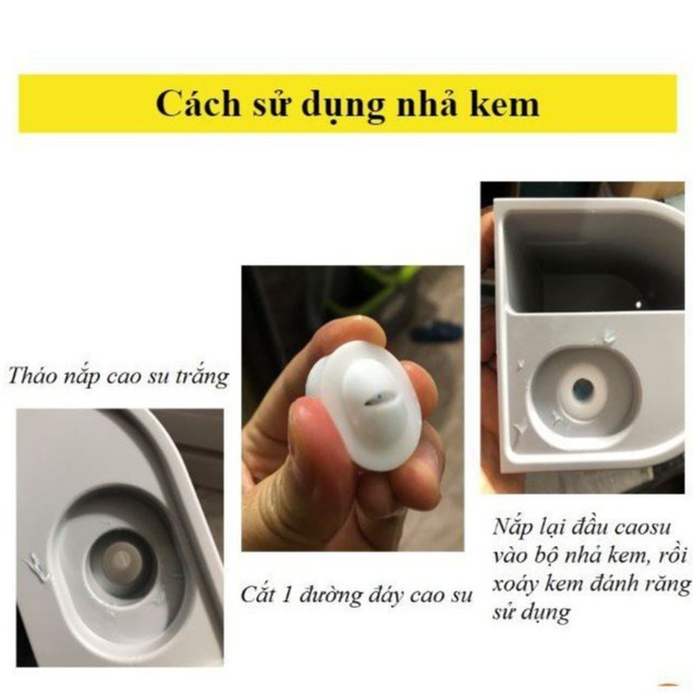 Bộ Nhả Kem Đánh Răng Tự Động Kết Hợp Treo Bàn Chải Thông Minh ONEON