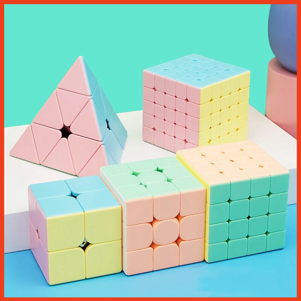 Bộ Sưu Tập Rubik MoYu Macaron 2x2 3x3 4x4 5x5 Pyraminx Rubic Biến Thể