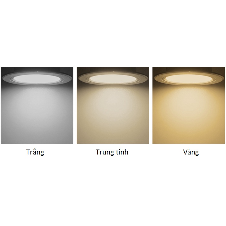 [GIÁ SỈ] Đèn Led Âm Trần 3 Màu 9W, Đèn Trần 3 MàuTrang Trí Phòng Ngủ, Đèn Led Trần Thạch Cao Đổi Màu