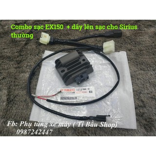 Combo sạc EX150 chính hãng + dây lên sạc chuyển điện bình cho Sirius thường