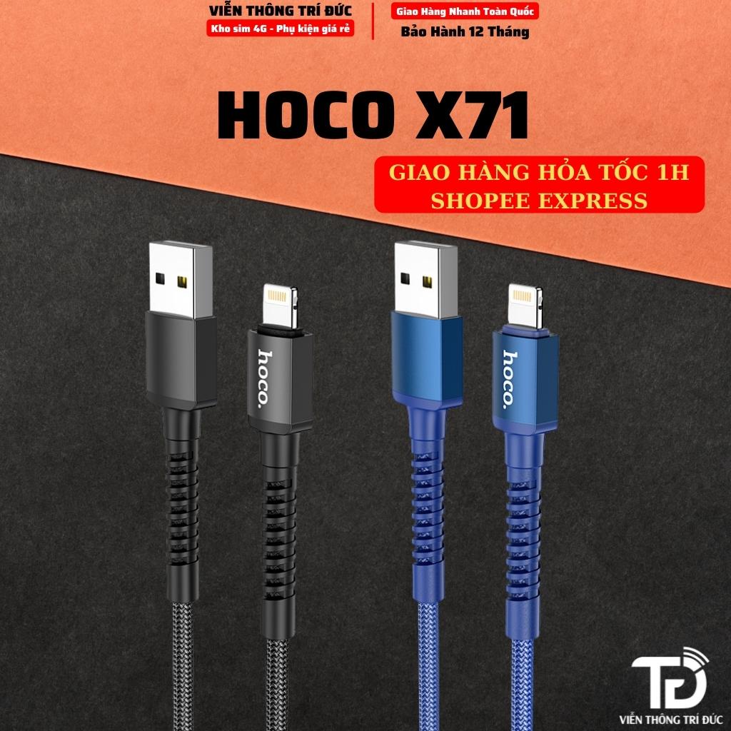 ⚡️CÁP SẠC NHANH⚡️Hoco U70/ X71 Dài 1.2m-2.4A Sạc & Truyền Dữ Liệu Nhan-Ổn Định -Thiết Kế Thẩm Mỹ Bề Bỉ - Hạn Chế Đứt Gãy