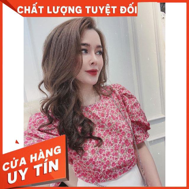 Áo hoa -áo hoa nhí Zara tay phồng, phù hợp với mọi dáng người, màu hot, đổi trả trong vòng 7 ngày ྇