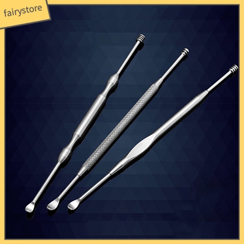 Dụng cụ vệ sinh tai bằng thép không gỉ hai đầu chuyên dụng tiện lợi