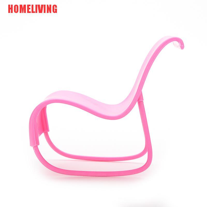 1 Ghế Bập Bênh Màu Hồng Cho Búp Bê Barbie