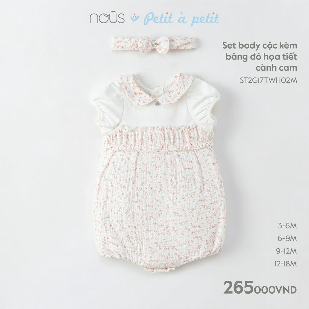 Bodysuit / Set Body Cộc Kèm Băng Đô Nous 2023 Cho Bé