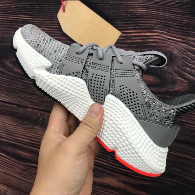 Giày thể thao sneaker Prophere xám cam đế trắng siêu nhẹ | BigBuy360 - bigbuy360.vn