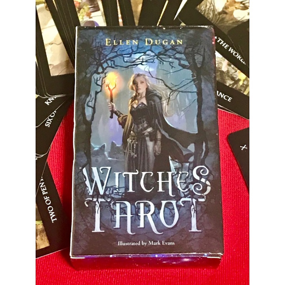 [Size Gốc] Bài Tarot Witches 78 Lá Bài Size 7x11.7 Cm Tặng Đá Thanh Tẩy Và Link Hướng Dẫn Tiếng Việt S15