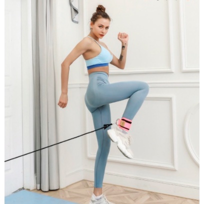 [Hàng Sẵn] Kéo dây đàn hồi dây thun yoga thể dục kéo dây chân huấn luyện viên thể dục thiết bị nhà kháng cự dây đeo chân 【Summer062】