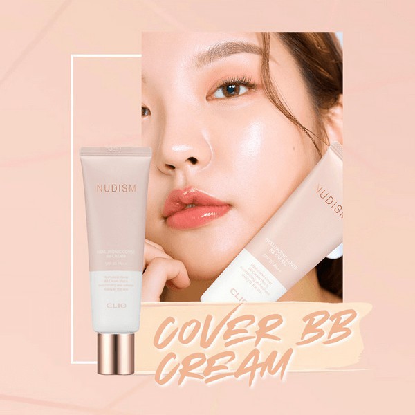 Kem nền CLIO NUDISM Hyaluronic Cover BB Cream