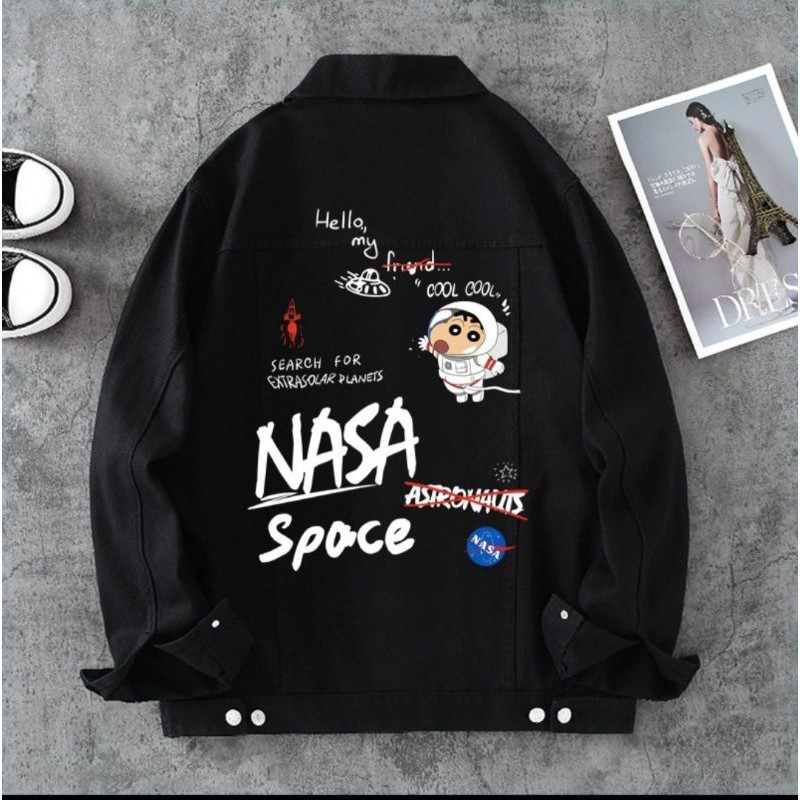 Áo khoác Jean Nasa quảng châu ảnh và video thật từ shop độc quyền ken fashion