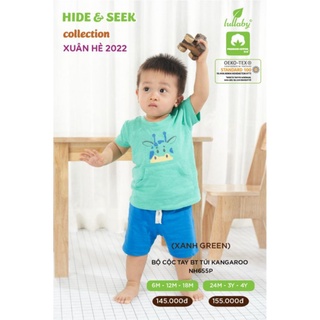 (2022) Bộ cộc tay Lullaby bé trai túi Kangaroo NH655P