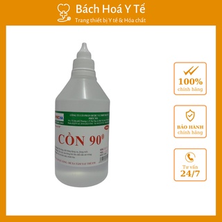 Cồn y tế 90 độ phúc hà dùng sát khuẩn y tế chai=500ml, thùng=24 chai