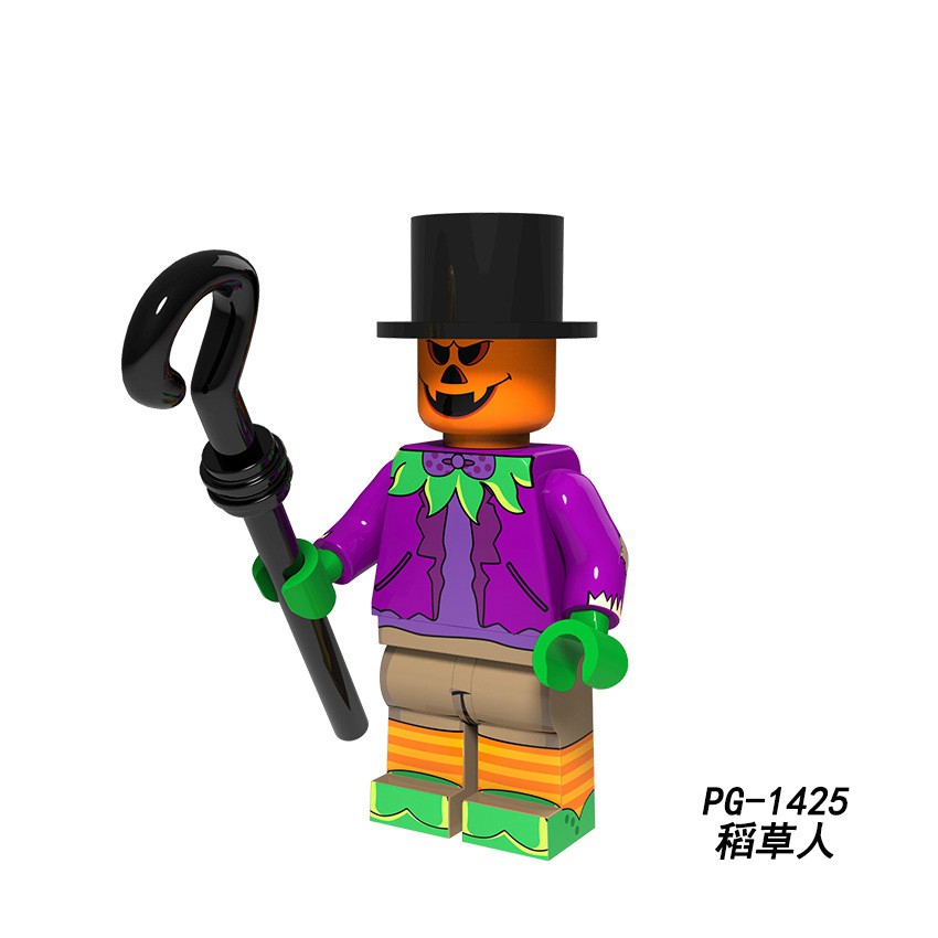 Bộ Đồ Chơi Lắp Ráp Lego Loại Nhỏ Hình Zombie / Ma Cà Rồng / Bí Ngô / Ma Phù Thủy Cho Halloween