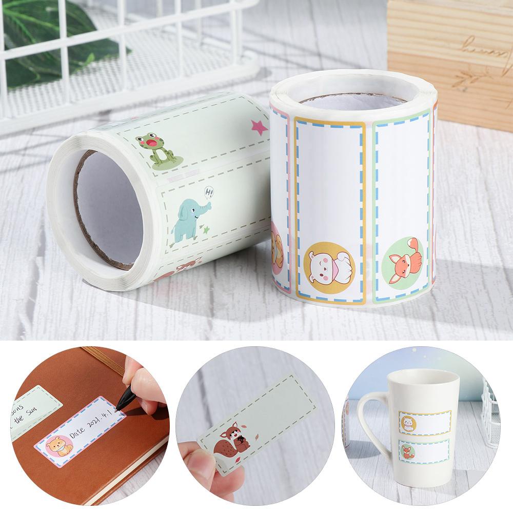 PISTA Bộ 300 Nhãn Dán Tự Dính Họa Tiết Gấu Trúc / Thỏ / Voi Dễ Thương Dùng Trang Trí Trường Học