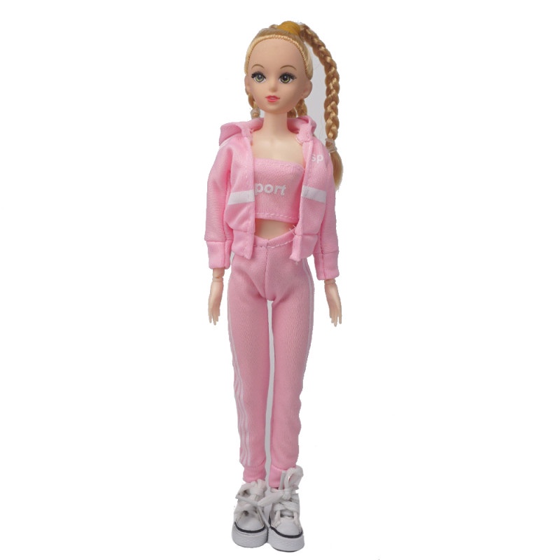 Bộ Quần Áo Thể Thao Thời Trang Giản Dị Dành Cho Búp Bê 29cm 1 / 6