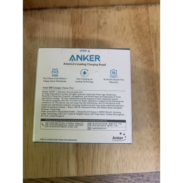 Củ Sạc Nhanh ANKER 511 Nano Pro 20w A2637 chuyên dành cho iphone ko có sạc nhanh