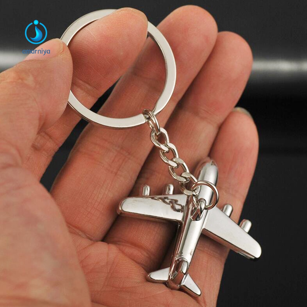Am AM| Móc Khóa Hình Máy Bay Mini Sturdy Civil