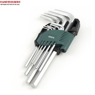 Bộ lục giác bằng loại 9 chi tiết-sata 09107a