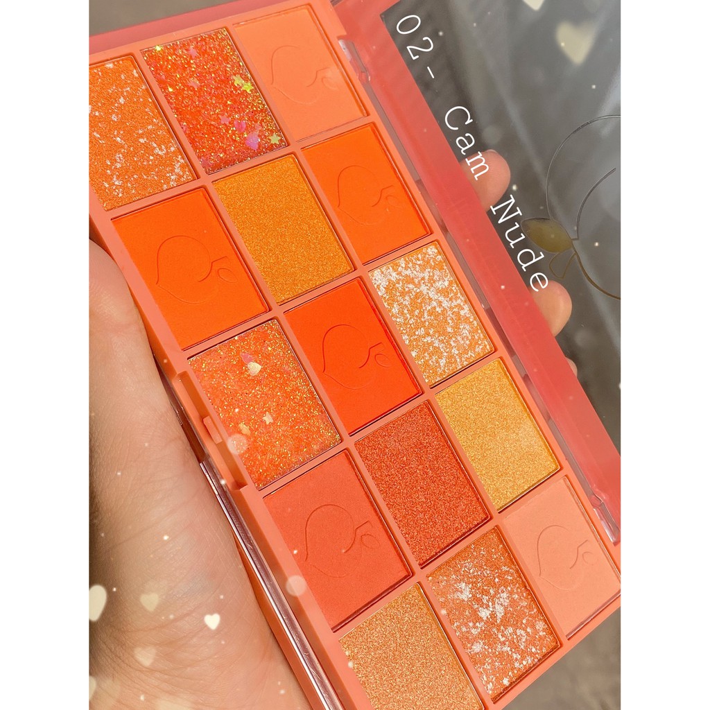 Phấn mắt 15 ô PEACH PARTY 6672 Iman of Noble makeup palette nội địa siêu cưng tông cam sỉ tốt | BigBuy360 - bigbuy360.vn