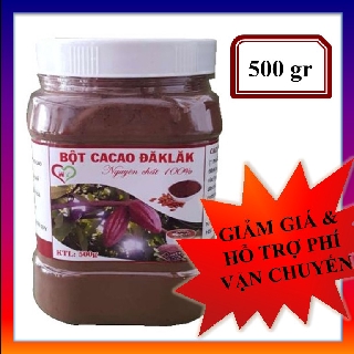 Bột ca cao đăk lăk nguyên chất organic - hộp 500gr