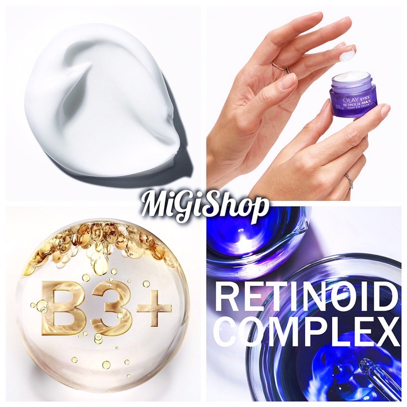 [Hàng Mỹ] Kem Mắt Olay Retinol 24 Max Night Eye Cream 15ml | BigBuy360 - bigbuy360.vn