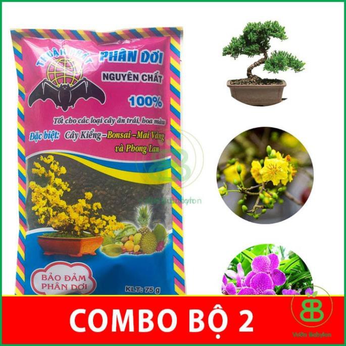 (NEW) PHÂN DƠI HỮU CƠ NGUYÊN CHẤT DÙNG CHO HOA HỒNG - THUẬN PHÁT 75G 2 GÓI