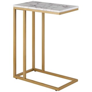 BÀN TAB C, [MẶT ĐÁ VÂN MÂY], SANG TRỌNG, khung vàng (R30xD50xC55cm)