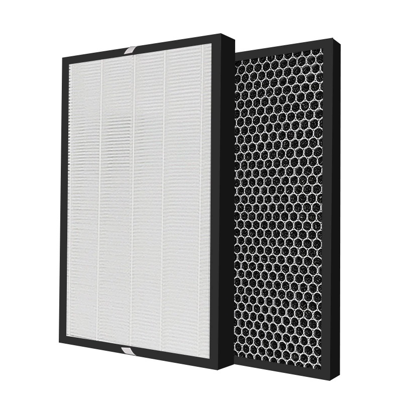Đối với máy lọc không khí Sharp FP-FM40 FP-F40E F40L FM40L FM40E FU-Z35TA-W FP-F40TA FZ-F40HFE FZ-F40DFE Bộ lọc HEPA và Bộ phận lọc than hoạt tính 380 * 240mm