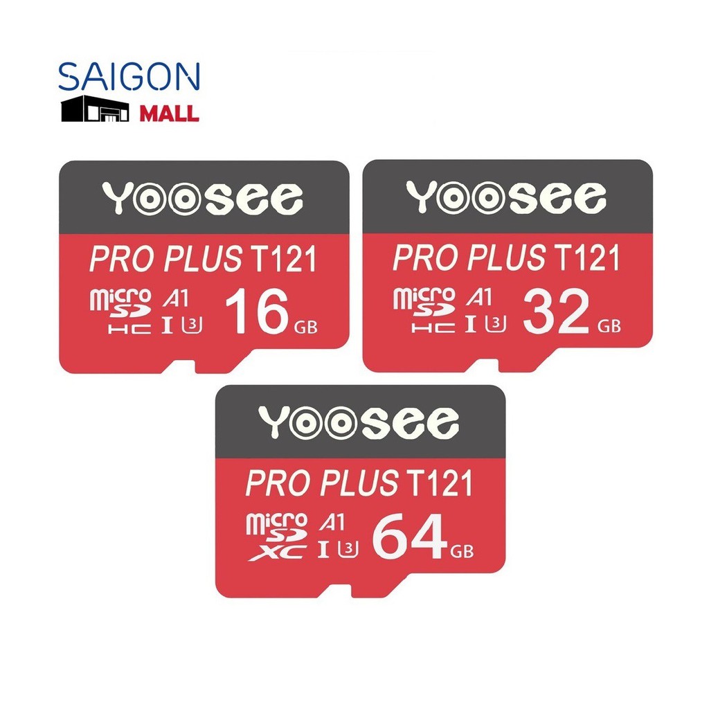Thẻ nhớ microSDHC Yoosee Pro Plus 16GB A1 U3 4K R95MB/s W45MB/s (Đỏ) - chuyên camera và điện thoại | BigBuy360 - bigbuy360.vn