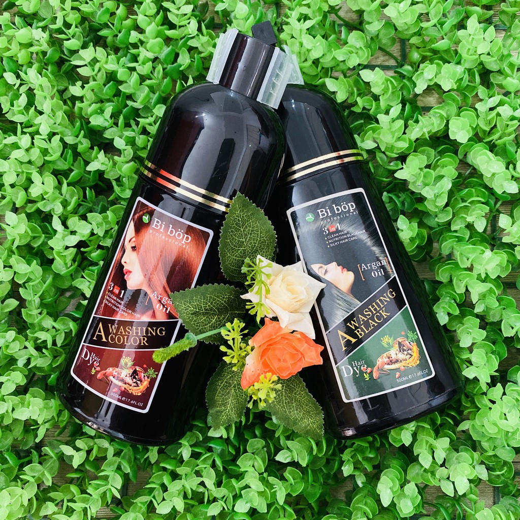 Dầu gội nhuộm phủ bạc đen (nâu) Nhật Bản